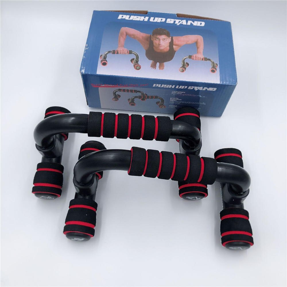 1Pair Push Ups Stands Grip Fitness Equipment Handles Chest Body Building Sports Exercise Muscular Training Push up racks: Beige