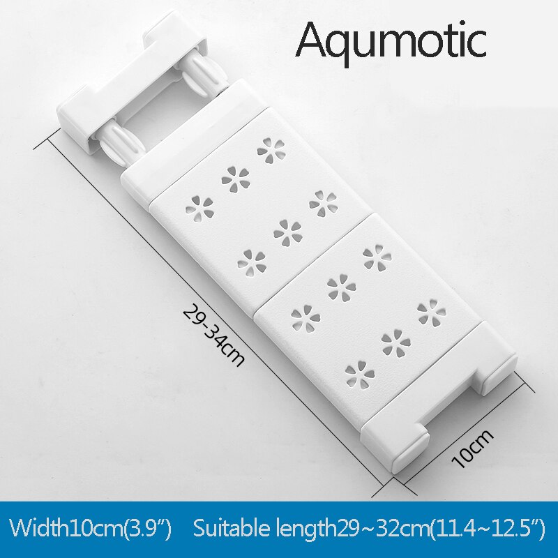 Aqumotic clapboard förvaringshylla teleskopisk demontera garderob lagerskåp hängbräda boardshoe partition: Brun