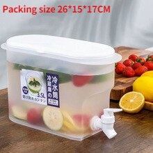 3.5L/4L/6L Water Jug With Faucet Cold Water Bottle Kettle TeaPot Lemon Juice Jugs Drinkware Container Heat Resistant Pitcher: 1PC 3.5L White Head