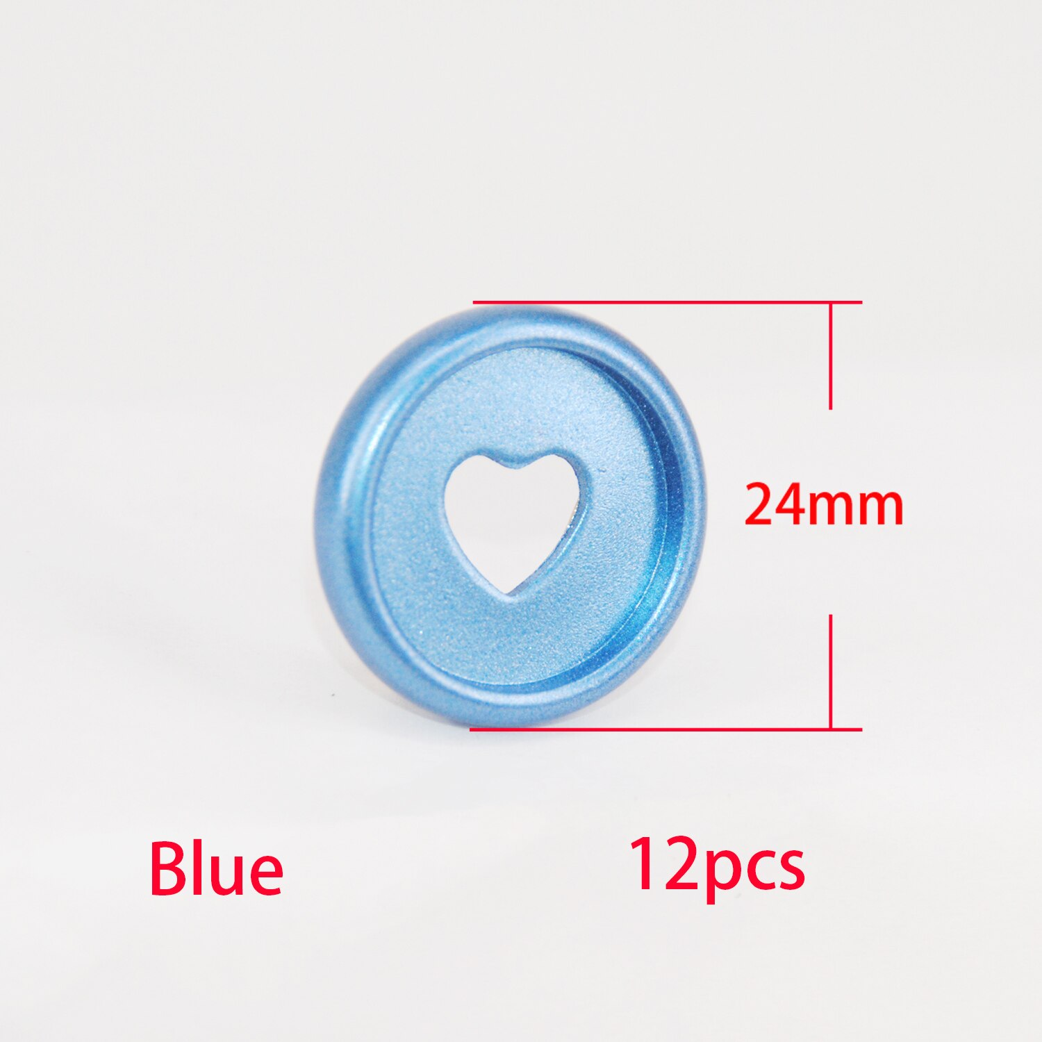 12Pcs 24Mm Plastic Planner Discs Bindmiddel Paddestoel Hole Binding Discs Notebook Binder Ring Diy Planner Accessoires Kantoorbenodigdheden: Blue-12pcs