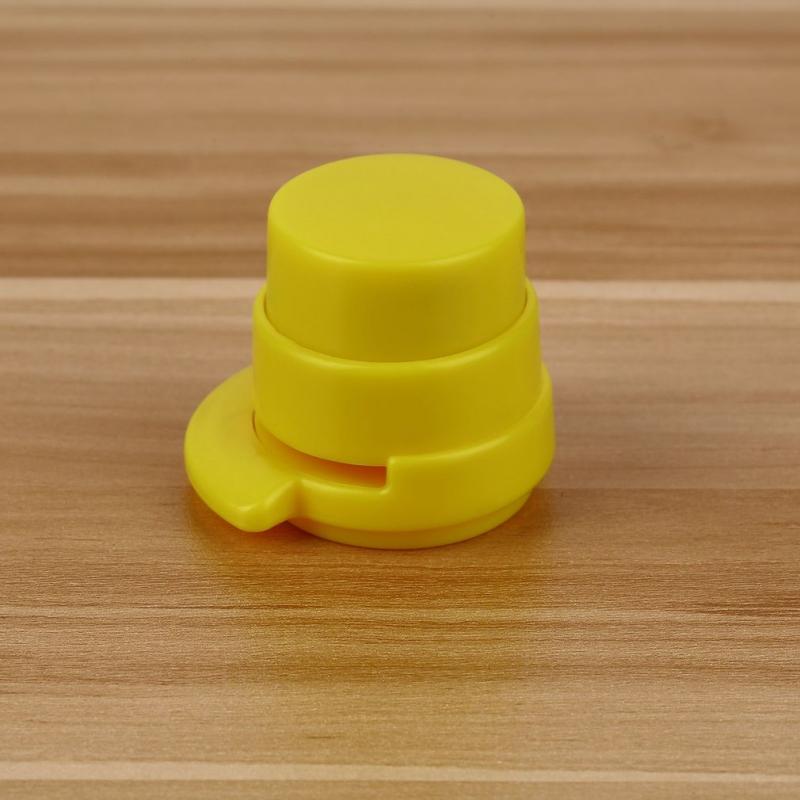 Cute Mini Environmental Press Stapleless Staple Free Stapler Paper Binding Binder Home Office Students Office Binding Stationery