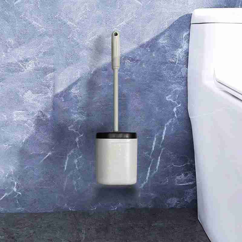 Novelty Silicone Toilet Brush U-shaped Toilet Wall-mounted Brush Cleaning Thermoplastic Bendable Brush Rubber L4J4