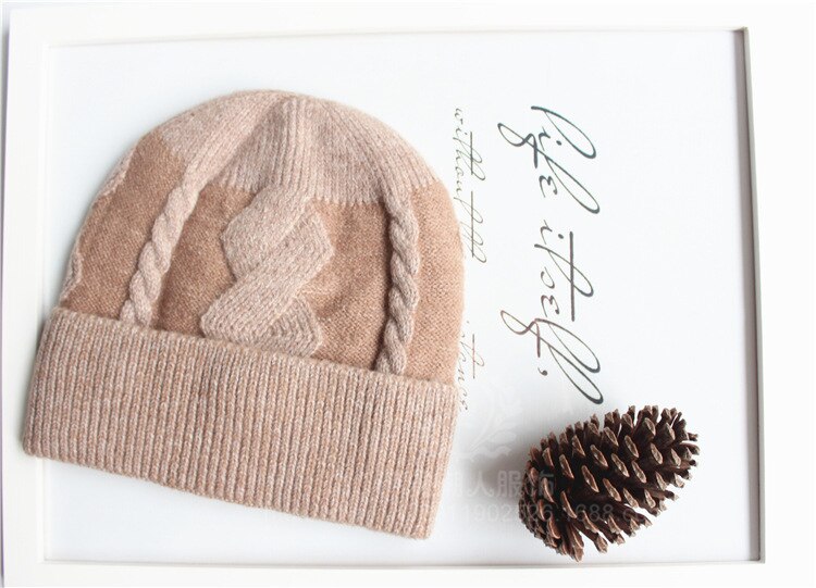 Chapeau d'hiver mâle moche fleurs mâle dur Verus ligne Cap Set tête Top: Khaki