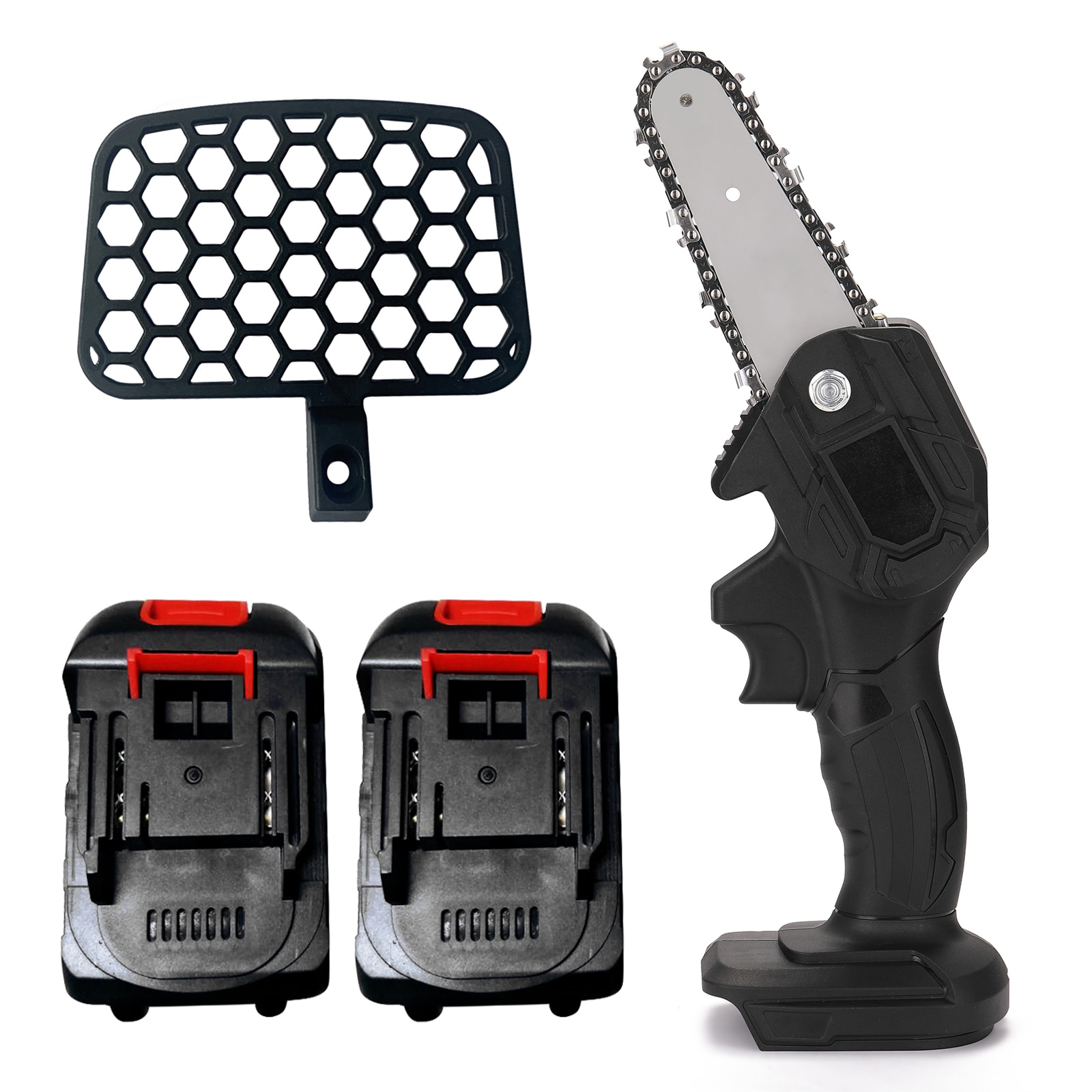 Mini-kettingzaag, 4 inch accu-kettingzaag, snoeischaar, kettingzaag Mini-kettingzaag, 4 inch accu-kettingzaag, snoeischaar, kettingzaag