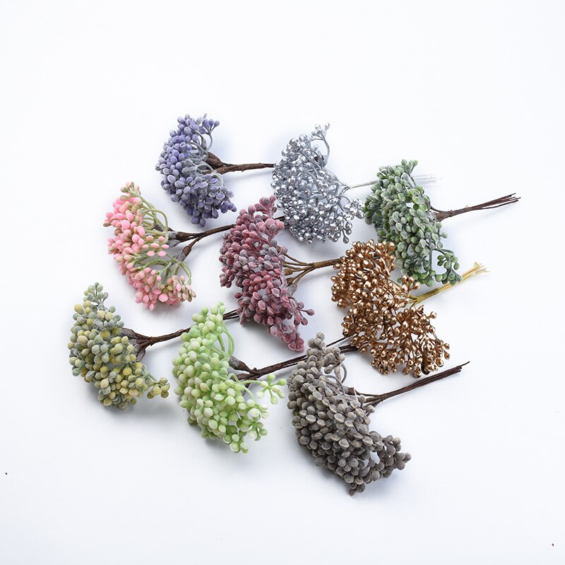 Ramas De Pimiento Artificiales - 4 Piezas Realistas Para Decorar Jarrones, Bonsáis O Fotografía