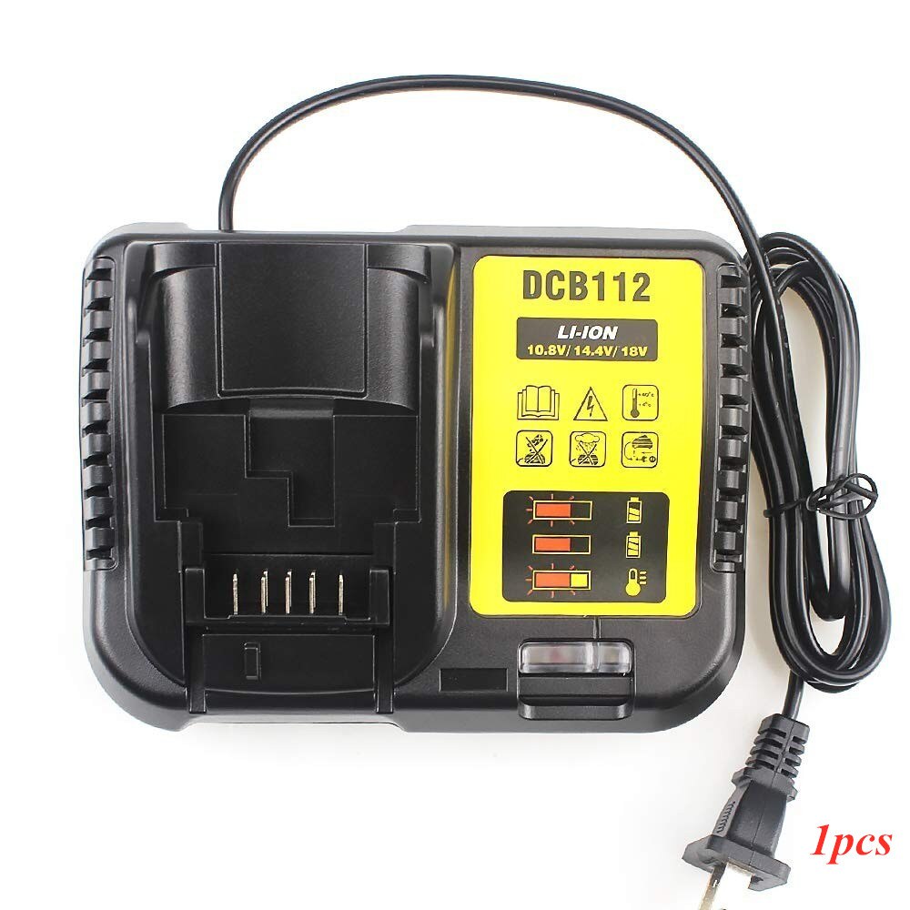 20V 12000mAh For DeWalt DCB200 MAX Rechargeable Power Tools Battery Replacement DCB181 DCB182 DCB101 DCF885 DCF887 + 3A Charger: Gold