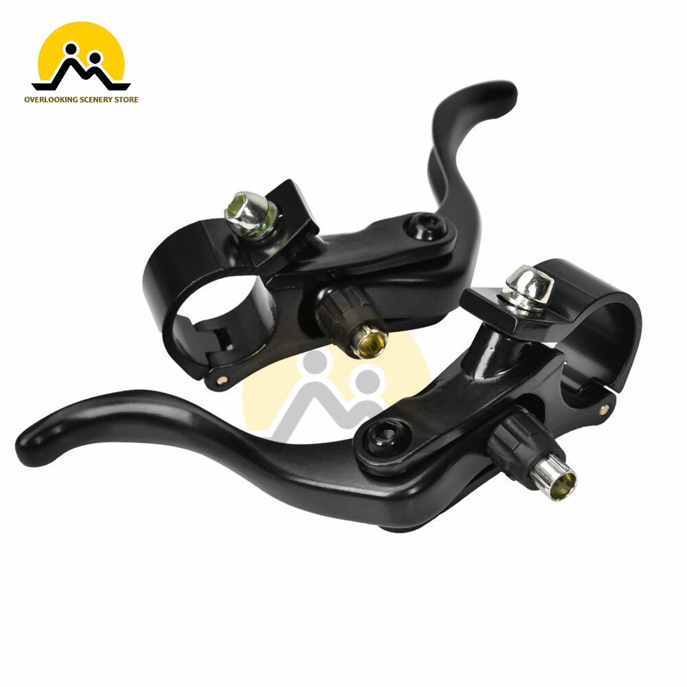 Leviers de frein de vélo en alliage d'aluminium, poignée confortable, antirouille, , accessoires de remplacement, 24mm, 1 paire: Black