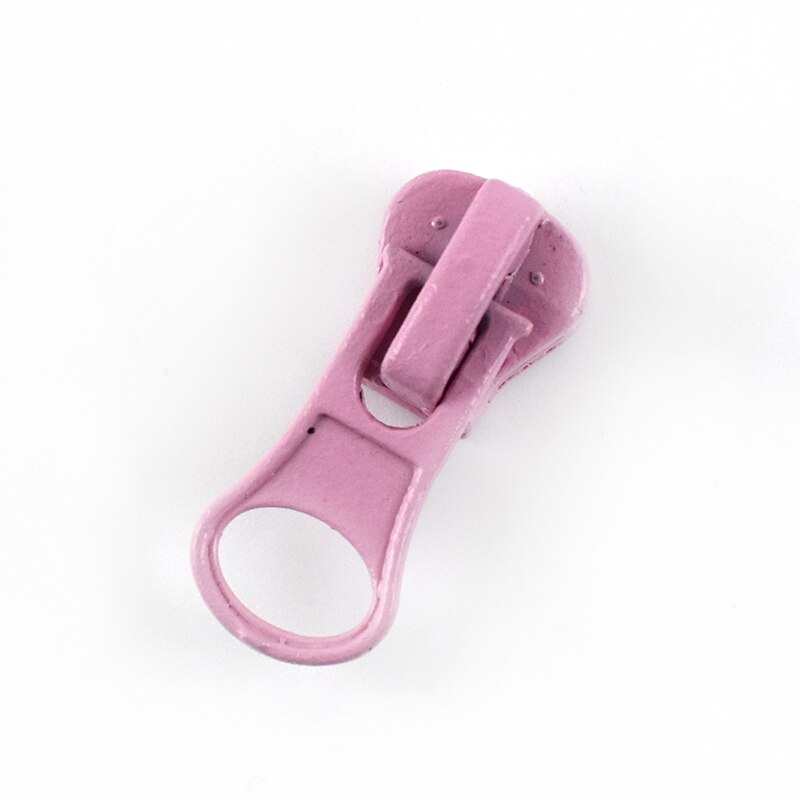 Meetee 10pcs 5# Resin Zipper Head Thick Candy Color Zipper Pull Slider DIY Repair Pillow Quilt Bedding Bags Sewing Clothes ZT005: RoseRed
