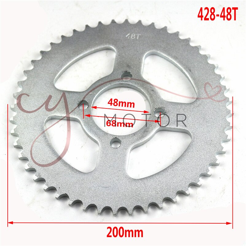 ATV UTV cf moto 110cc 150cc 250cc parts rear gear sprockets sprocket 25-48 tooth FOR 420/428 chain go kart karting quad bike