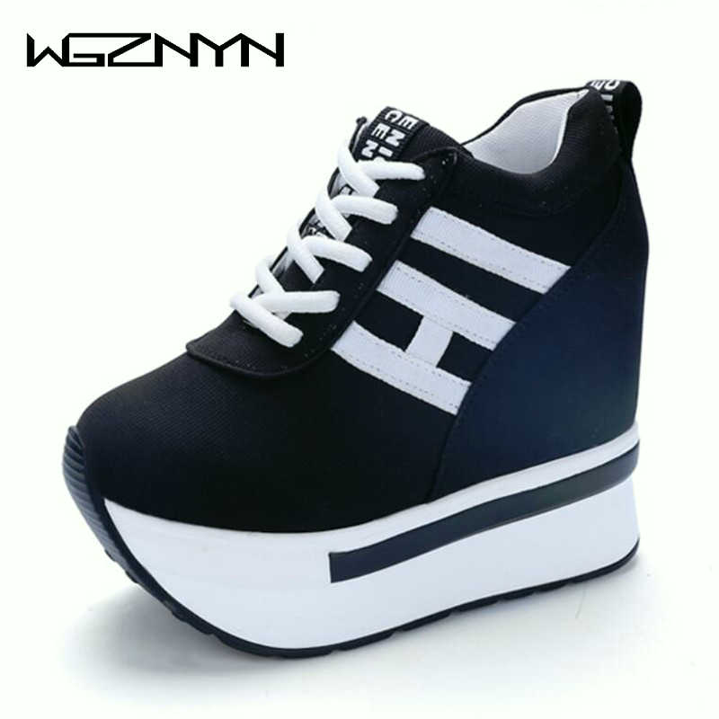Dames Schoenen met Hakken Rode Vrouw Schoenen Platforms Hoge Hakken Dames Schoenen Vrouw Lace-UP Sneakers Zapatos de Mujer W33