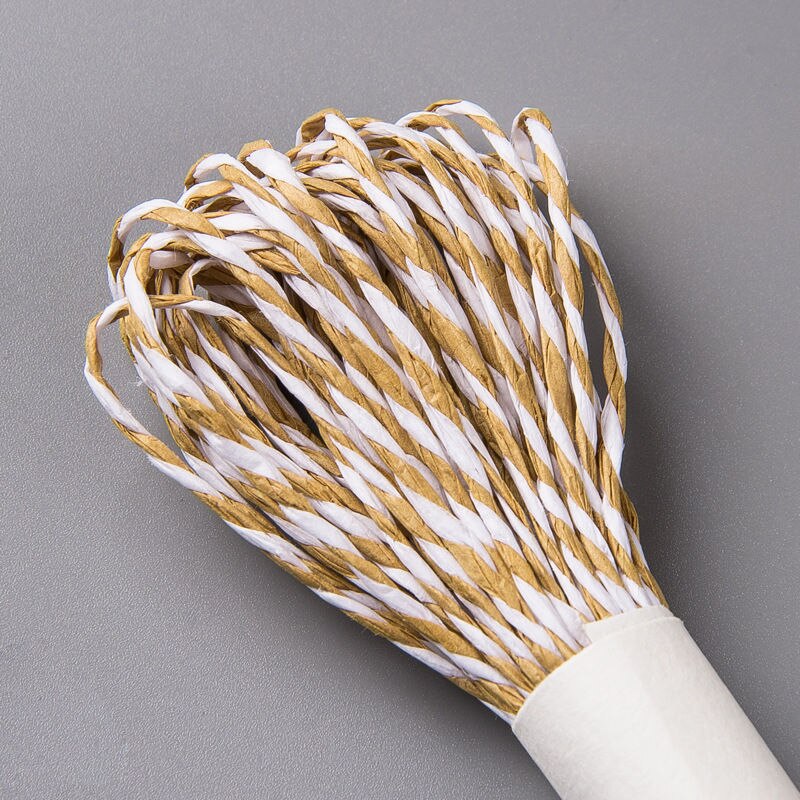 1 bundle 10 meters Natural Lafite Straw Rope String 2mm Rustic Wrap Packaging Line Wedding Decoration