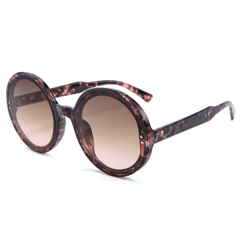 Retro Round Sunglasses Women Men Brand Transparent Blue Frame Circle Lens 90s Sun Glasses Shades Female S137