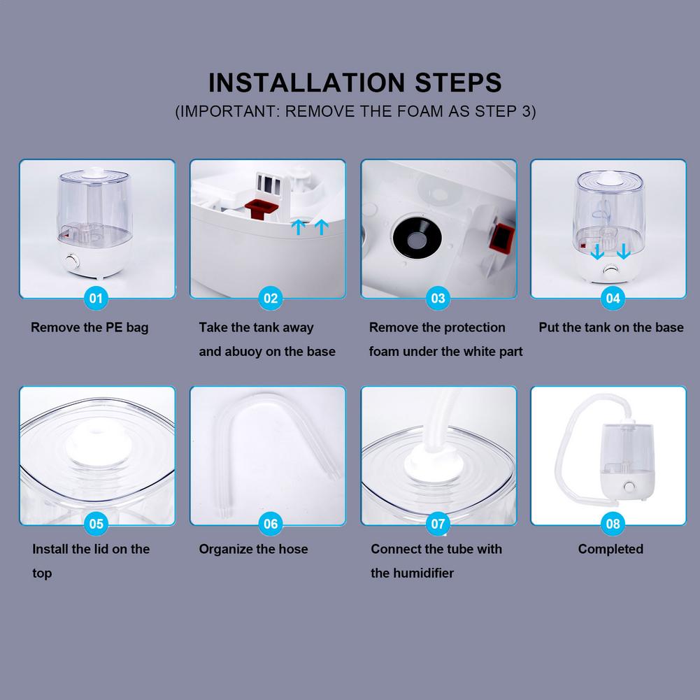 Reptile Humidifier Terrarium Mist Climbing Pet Box Humidifying Atomizer Water Tank Fog Machine for Snake Turtle Lizard Tank