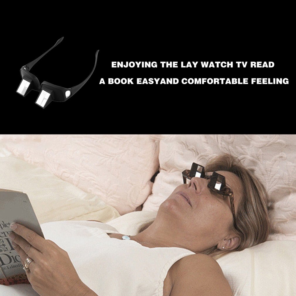 Erstaunliche, bequeme lesebrille mit periskop-funktion, horizontale lesebrille für fernsehen im sitzen oder liegen, prismenbrille für bequemes fernsehen, smarte brille
