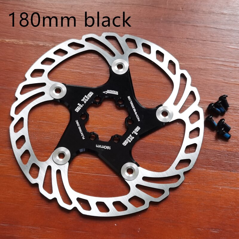 neue MTB 140/160/180/203mm Fahrrad bremsscheibe Straße Schwimm Fahrrad Bremse Sechs Nagel Rabatt für Mountainbike Bremsscheiben: Schwarz 180mm
