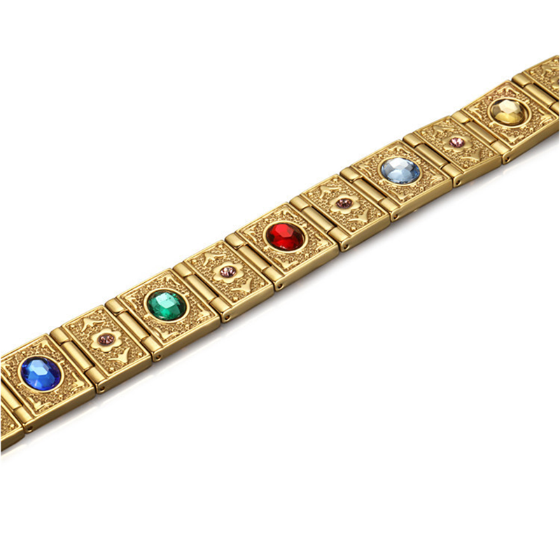 Modische Europäischen und Amerikanischen armbänder mit edelsteine für männer armbänder