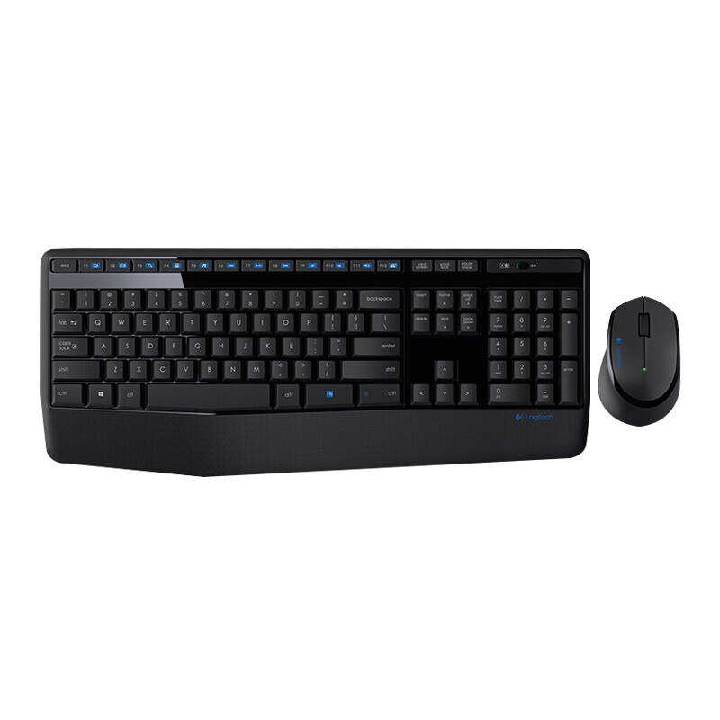 Logitech MK345 Wireless Keyboard Mouse Combos For PC Laptop Optical Ergonomic Mice Full Size Keyboard Combos Splash-Proof Office