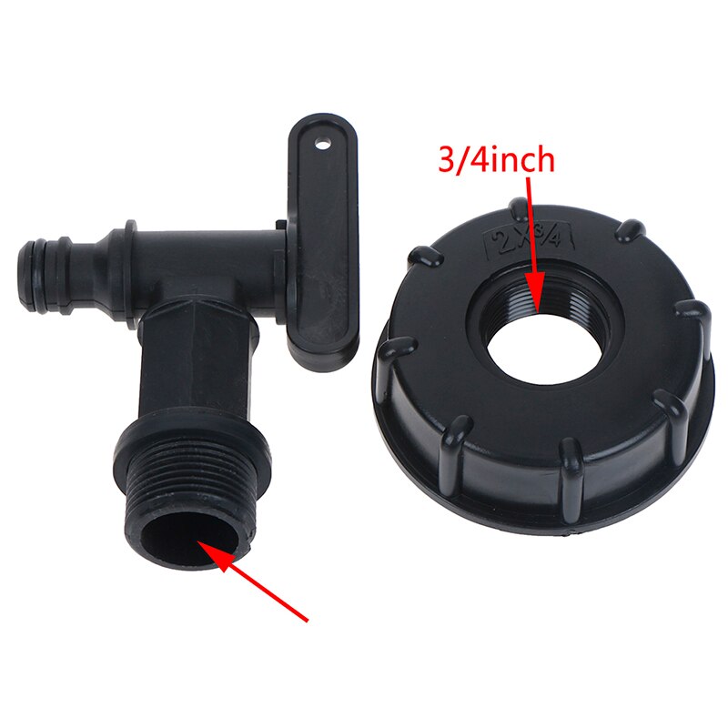 1000L IBC 1/2" Water Tank Hose Garden Yard Adapter Fittings With Switch Connector Garden Irrigation Garden Tools