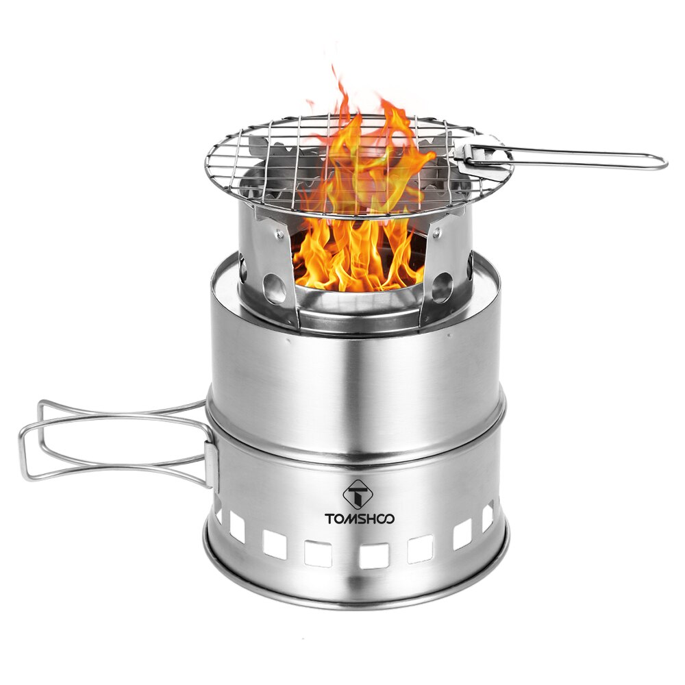 Réchaud d&#39;extérieur démontable pour camping, poêle à bois pour pique-nique, barbecue, randonnée: type 2