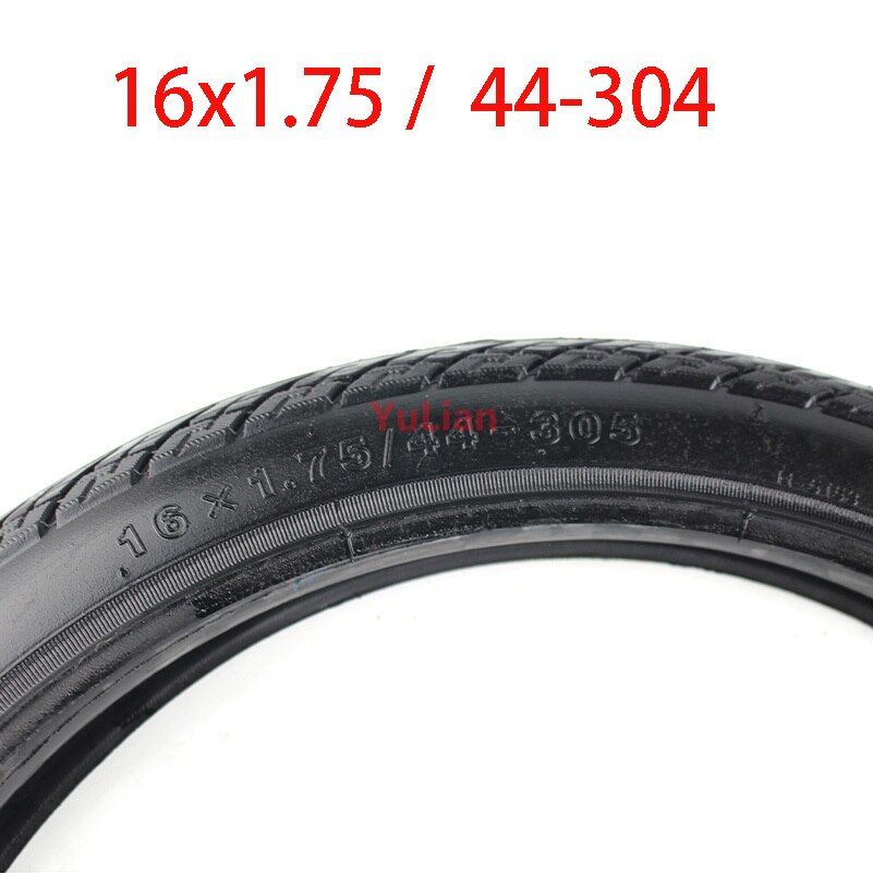 16X1.75 Fiets Banden Explosieveilige Rubber Banden Grootte 16X1.75 44-304 fiets Binnenste En Buitenste Band: outer tyre