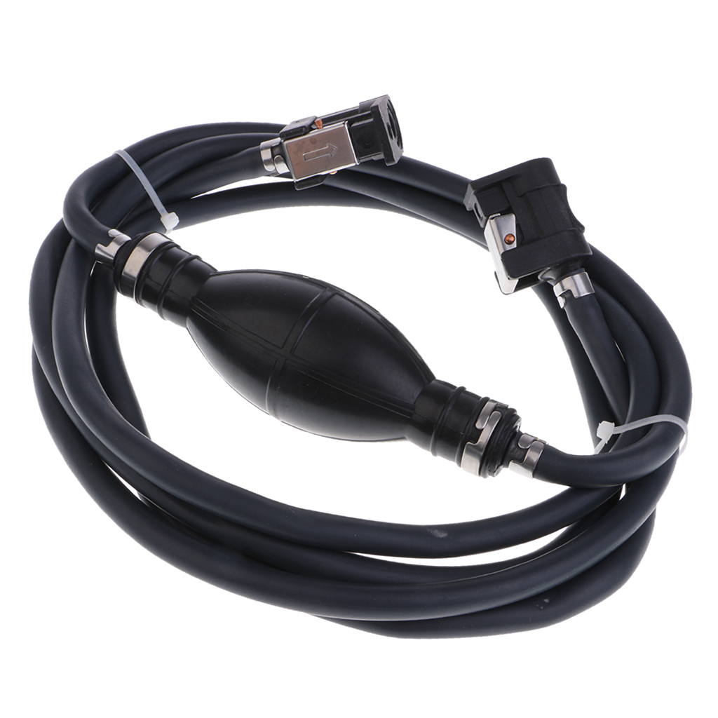 9.84 Inch Fuel Line Hose Primer Bulb Kit Tank And Oil Tube Connector For Boat RV Tractors Caravans Low-Permeation Fuel Line Hose
