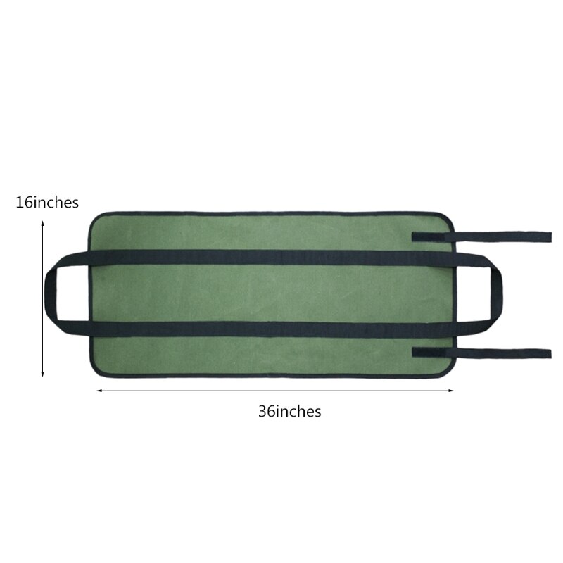 Waxed Canvas Firewood Bag Carrier Fireplace Stove Log Tote Bag Log Holder