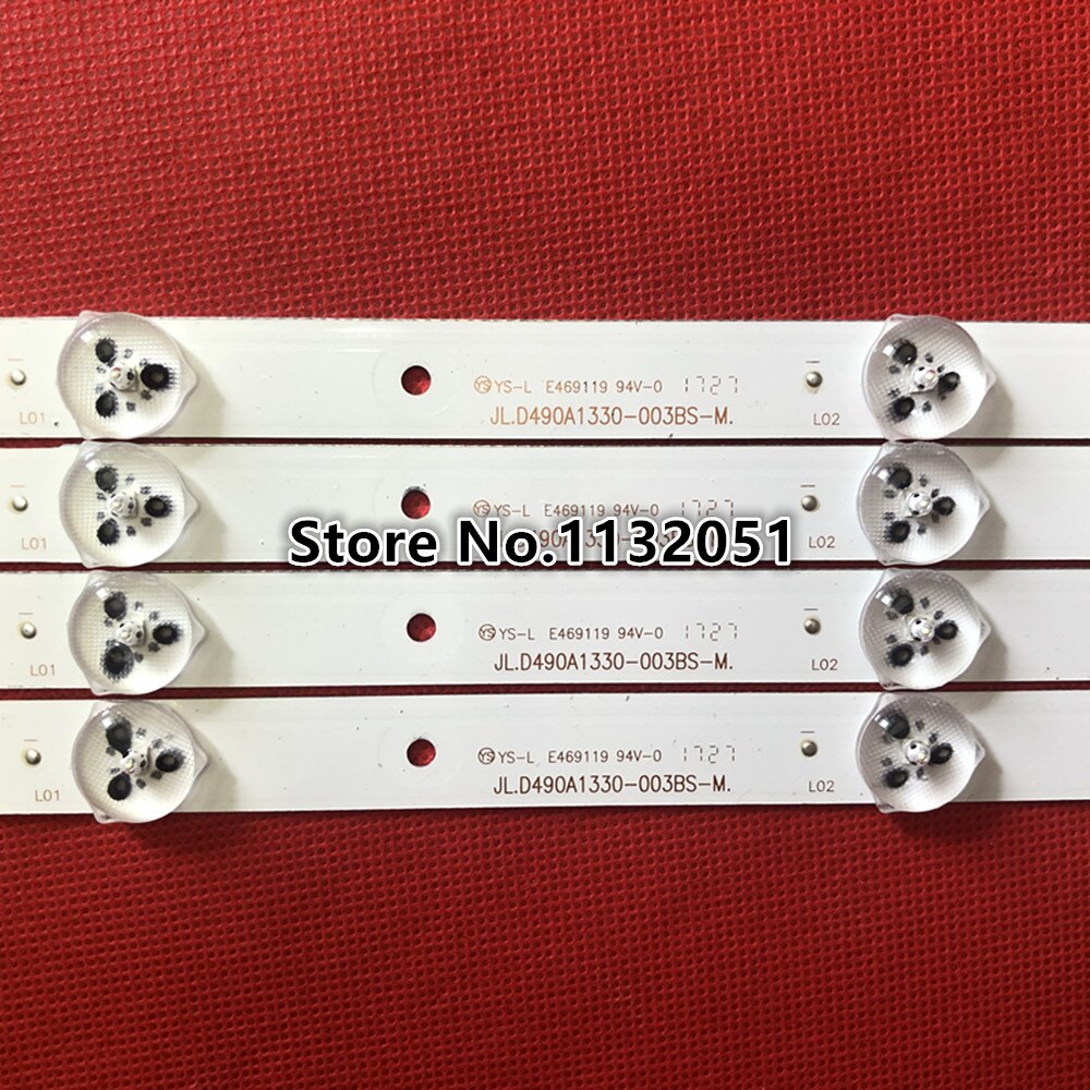 Retroiluminação LED tira lâmpada Para Hisense 10 49 ''TV H49M2600 H49M2100 JL.D490A1330-003BS-M LED49H2600 LED49K300U JHD490N2F81 \ S0