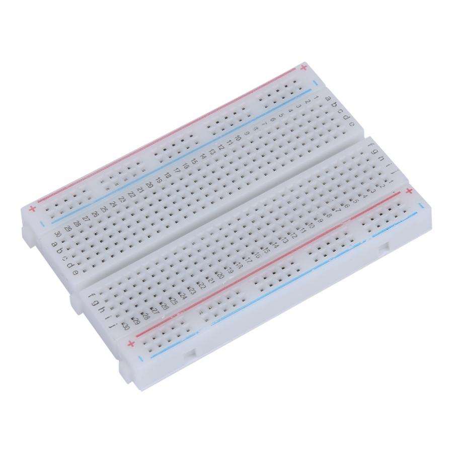 400 holes Circuit Testing Board Solderless 400 Tie-Points Breadboard Circuit Testing Board Reusable