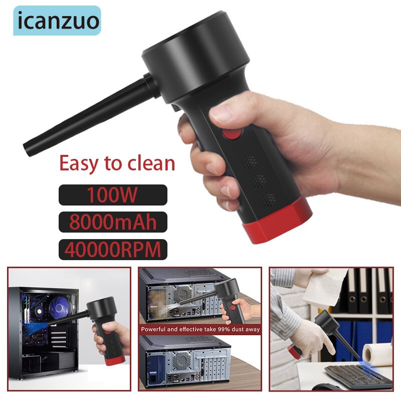 Handheld Stofzuiger Draadloze Perslucht Stofdoek Rechargeabl Draadloze Auto Draagbare Voor Auto Thuis Computer Toetsenbord Reiniger: Air duster