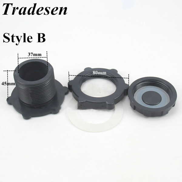 1Pcs Aquarium Fish Tank Water Niveau Plug Manual Drainage Hoofd Aquarium Afvoer Connector Tuin Landschap Drainage Adapter: Style B