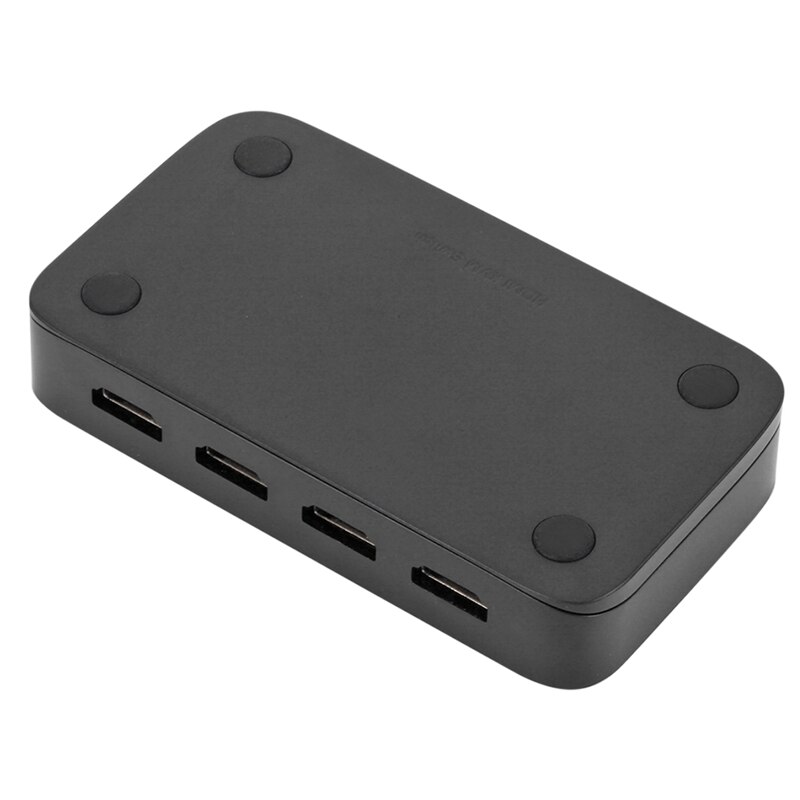 KVM Switch 4 Port Switch 4 in 1 Out KVM USB Switch Box Shared Keyboard Mouse and Monitor for PC PS4