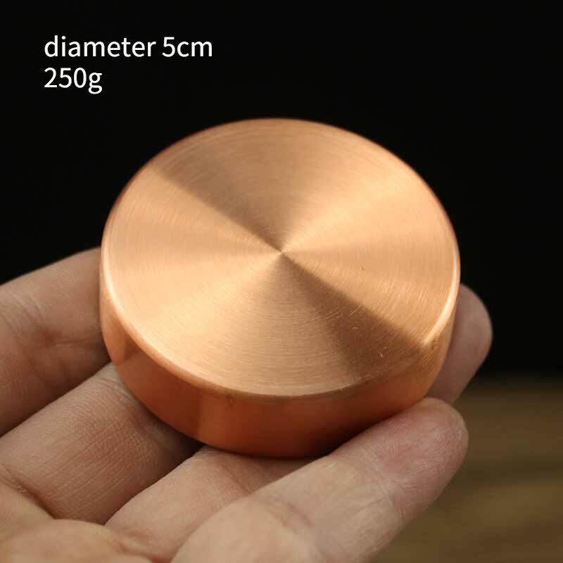Draagbare Chinese Gossip Messing Papier Gewicht Ronde Presse-papier Metalen Chinese Brush Pen Schilderen Papier Gewicht Metalen Decoratie: L no pattern