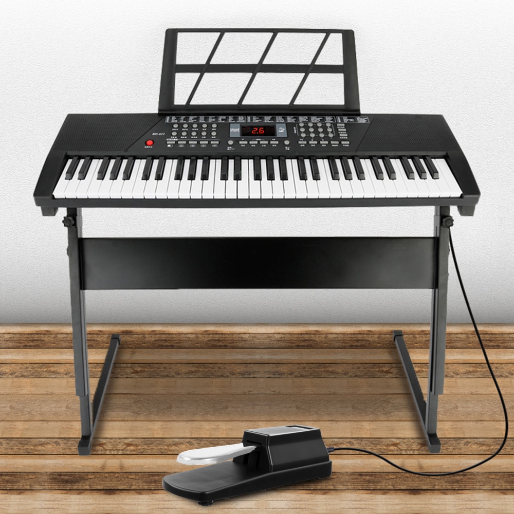 Non-Skid Pedal Electronic Keyboards Pedal Piano-style Sustain Foot Pedal (Black)