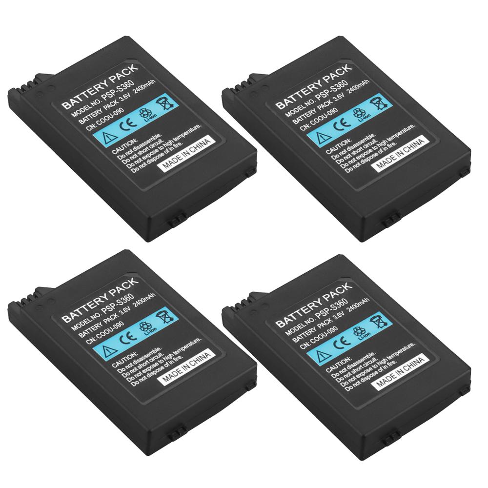4 Stuks Batterijen Pack Vervanging Voor Sony Psp 2000 Psp 3000 PSP2000 PSP3000 Playstation 2400Mah 3.6V Batterij