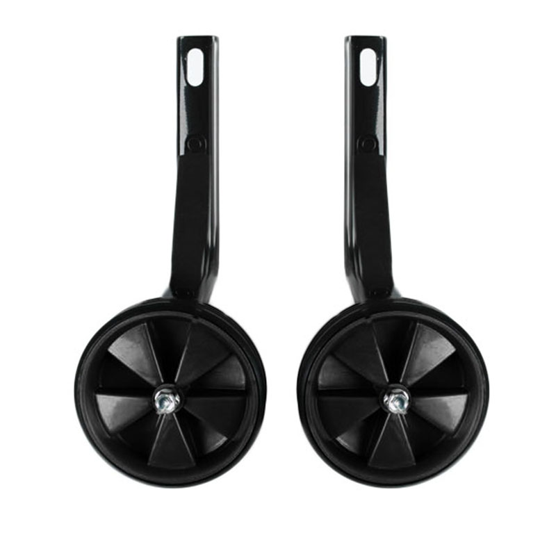 1 Pair Kids Bicycle Bike Auxiliary Wheel Training Wheel With Holder Brand Children Learning Riding Supplies: Black