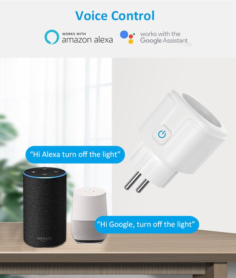 EU Plug Smart Wifi energy Power meter with Power Monitor Smart Home Wifi Wireless Socket Outlet Works with Alexa Google Home