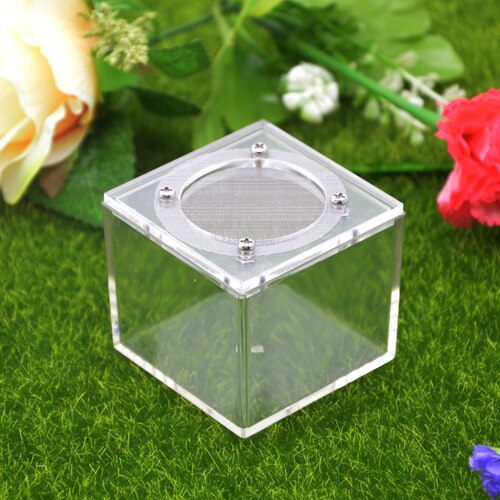 1PCS Acrylic spider box reptile tank song insect box ants farm house: White