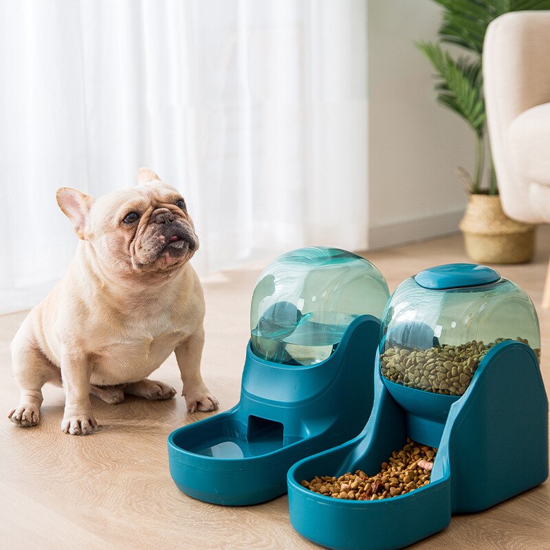 Bebedero para perros y gatos de 3,5 l, botella de agua potable, cuencos para gatitos, contenedor de alimentación lenta, suministros para mascotas
