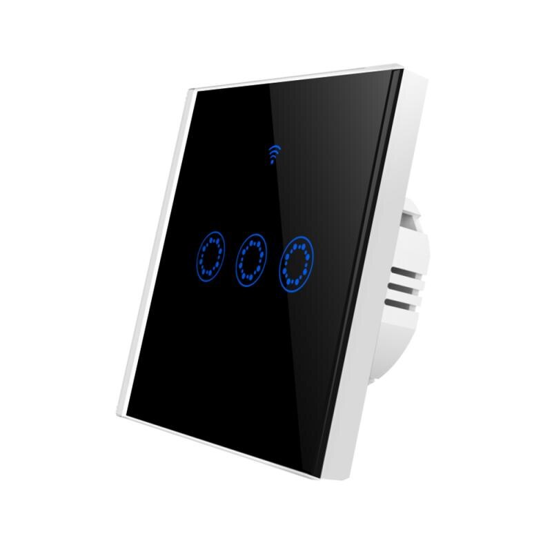 European Standard Smart WiFi Touch Switch Alexa Voice Control Smart Wifi Wall Switch Smart Switch 1000W For IOS/Android Phones: 06