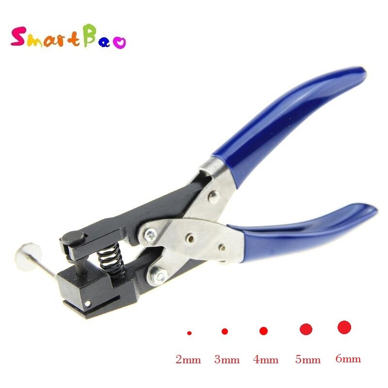 Perforadora para tarjetas de PVC de 2/3/4/5/6mm, película protectora, etiqueta, herramientas de mano de bricolaje, perforadora de un solo orificio redondo, duradera