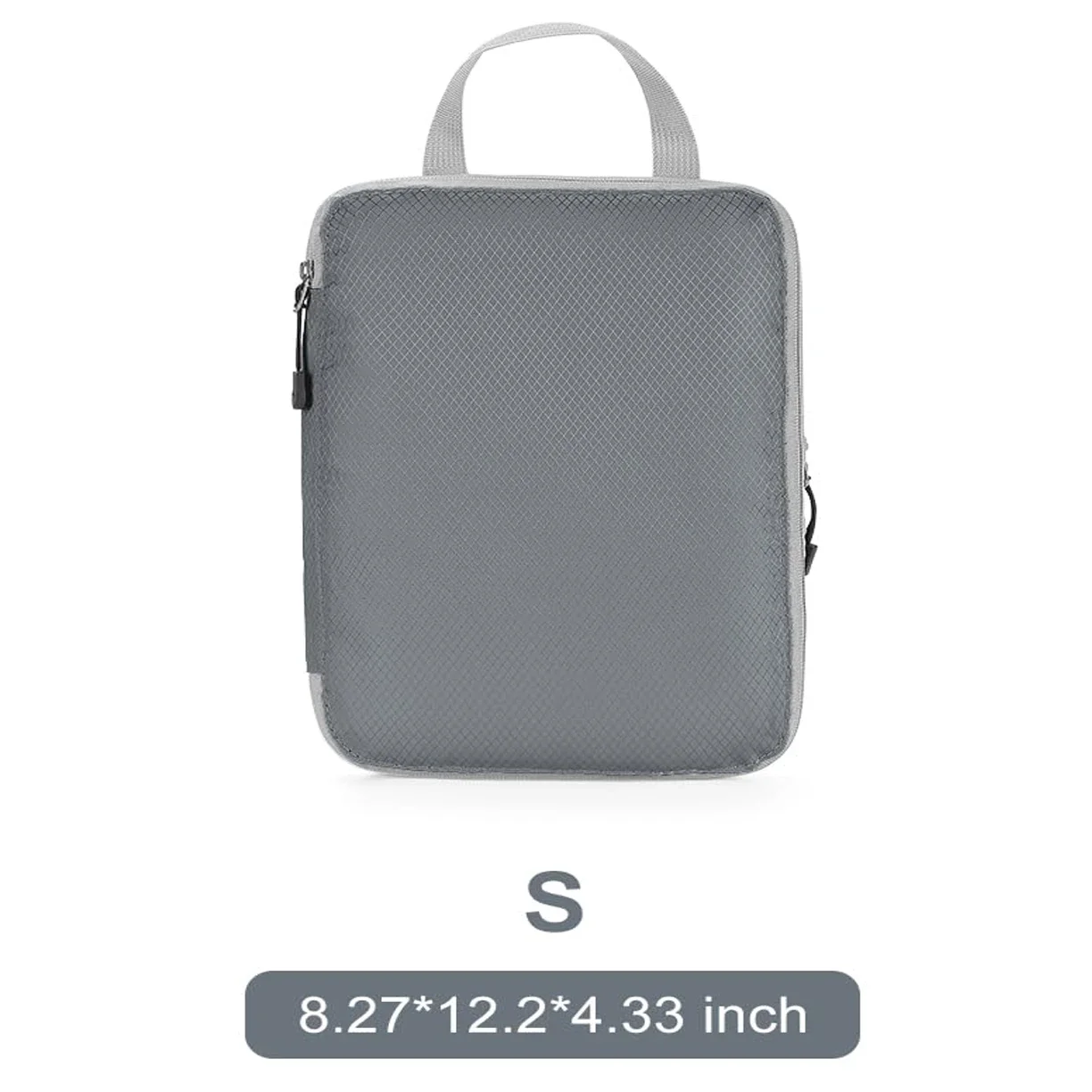 Reiscompressie verpakking kubussen bagageorganisator voor bagage bagage met grote capaciteit set waterdichte opbergzakken: WHITE