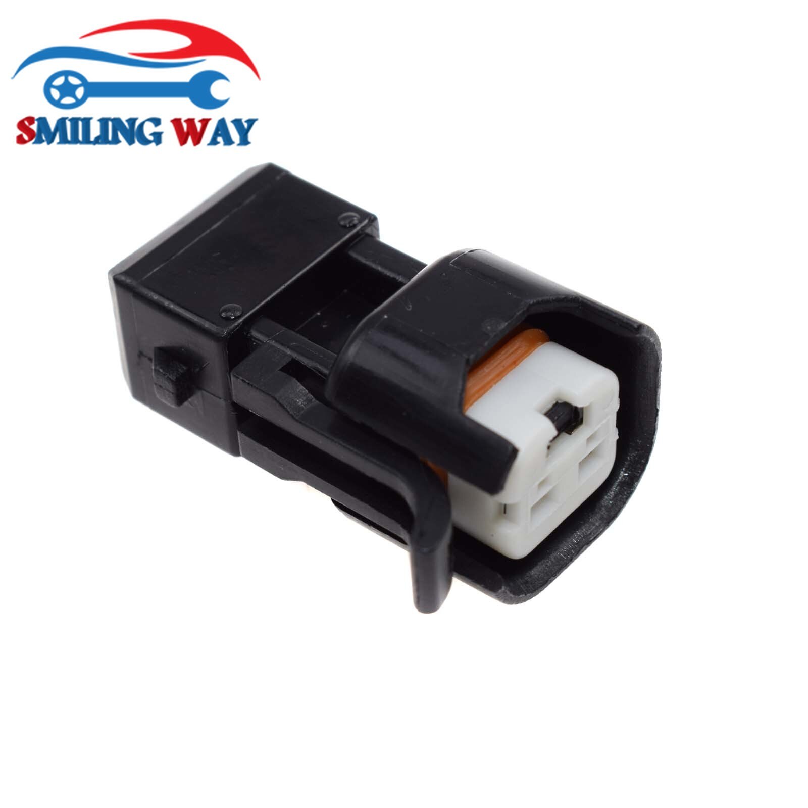 SMILING WAY# EV6 & EV14 Female to EV1 Male Fuel Injector Connector Adapters Harness Plug Universal