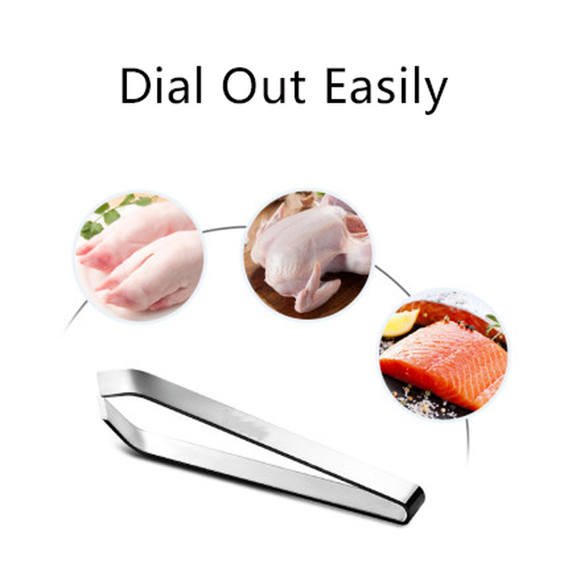 Stainless Steel Fish Bone Tweezers Food Clips Fish Bone Tweezers Remover Pincer Puller Tongs Kitchen Tweezer Pluckin Clamp Tool