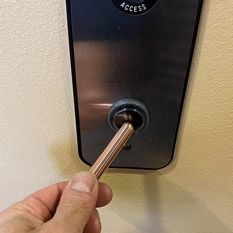 Zero-touch Key Press Key Ring For Elevator Artifact Hygiene Hand Antimicrobial 8.4cm Elevator Press Handle Key Safe Keychain