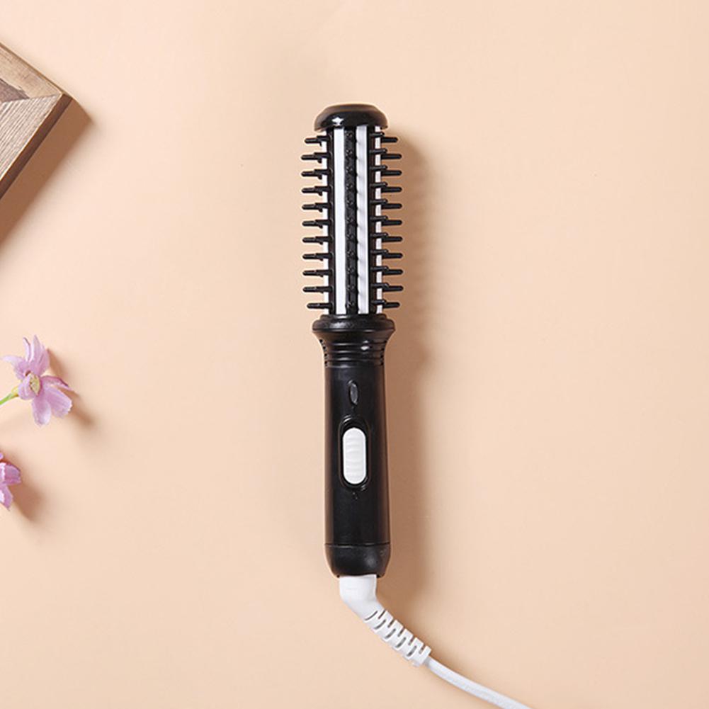 Double Use Dry Wet Hair Styler Curling Irons Dryers Travel Brush Hairdressing Tools Small Power for Salon U.S. Regulations: White black
