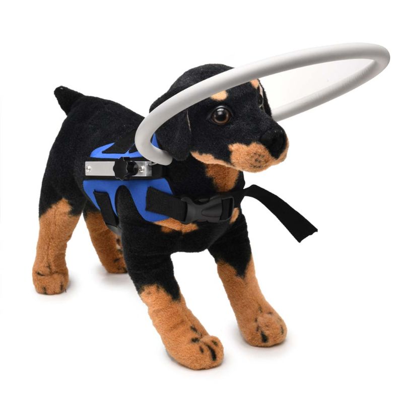 Arnés tipo chaleco para perro ciego, anillo protector anticolisión para entrenamiento de perros
