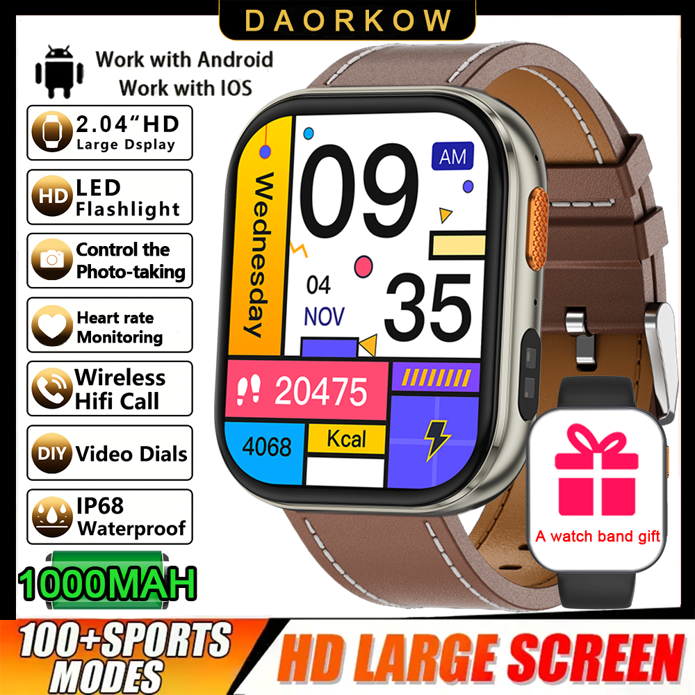 2026 T-REX3 NUOVO smartwatch alla moda, batteria da 1000 mAh, chiamata Bluetooth, modalità sportivo multiplo, adatto sia per uomini che per donne: Giallo