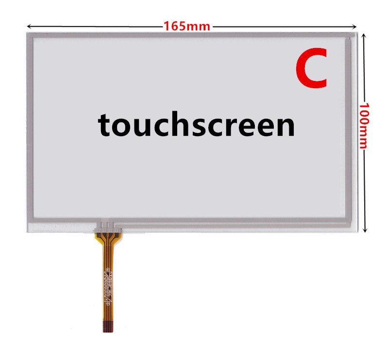 7 Inch LCD Screen Touch Screen Panel AT070TN94 AT070TN93 AT070TN90 92 V.X Car DVD Navigation LCD Replacement Parts: Brown