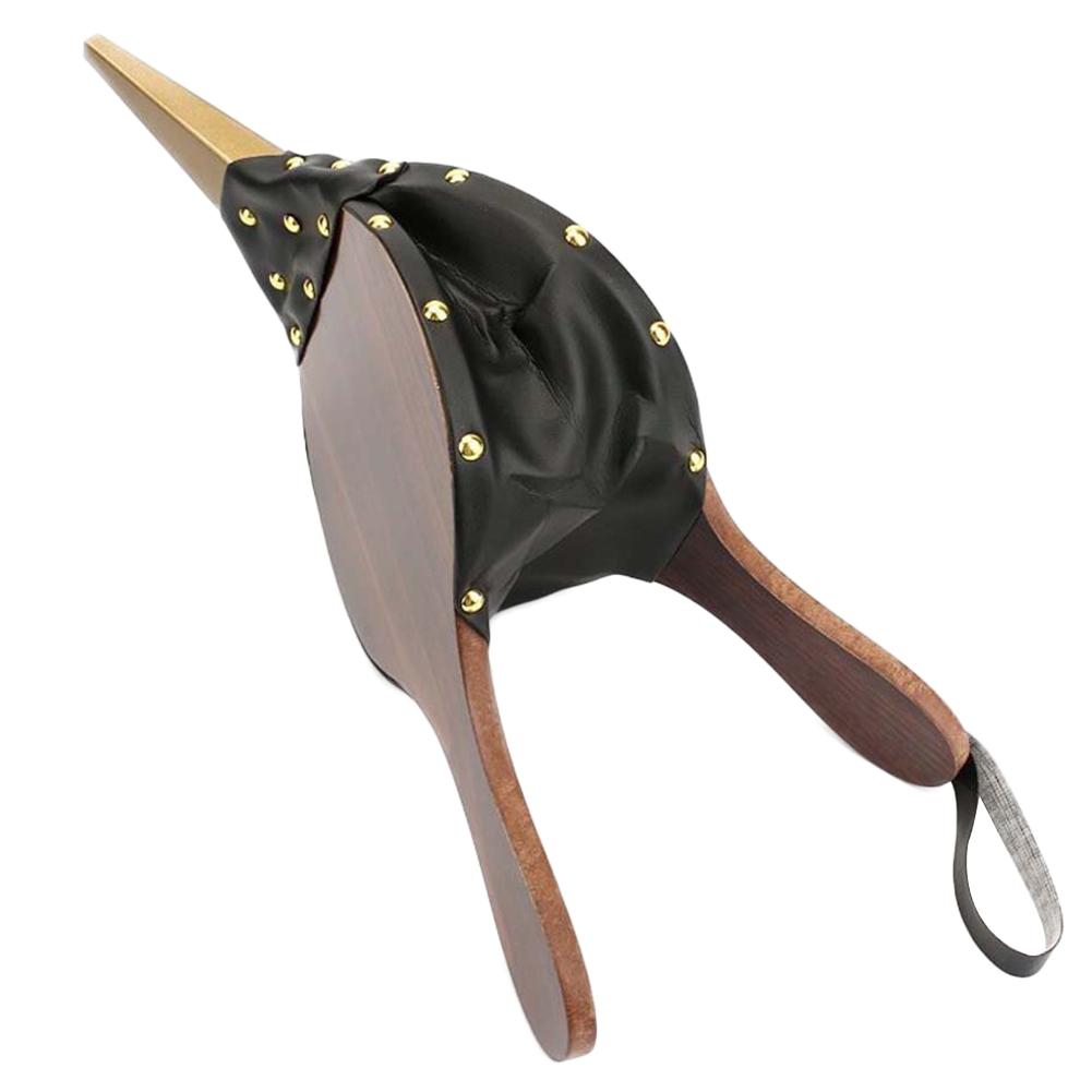 Soplador de chimenea de madera Vintage, fuelle de mano, marrón oscuro, estufa tradicional, encendedor de fuego, ventilador para el hogar, accesorio de fuego artesanal