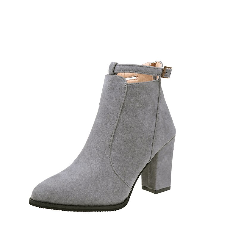 3 väriä naisten kengät talvi syksy rento naisten korkokengät pumput lämpimät nilkkurit naisten botas kengät mujer zapatos koko 34-39